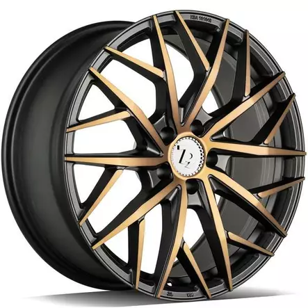 SSF-1 Black Glossy Gold Front 8,5x19 5/112 ET30 CB66.6 60° - Alumiinivanteet - 373201 - 1