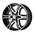 AR893 Gloss Black Machined 8x17 6/139,7 ET0 CB106.3 60° - Alumiinivanteet - 243671 - 1