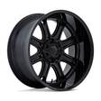 DARKSTAR MATTE BLACK W/ GLOSS BLACK LIP 9x20 5/139,7/150 ET1 CB110,1 60° - Alumiinivanteet - 328321 - 1