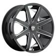 DC109 GLOSS BLACK MILLED 9,5x22 5/112/127 ET32 CB72,7 60° - Alumiinivanteet - 280781 - 1
