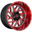 FC691 CANDY RED MILLED 12x22 8/165,1 ET-43 CB125,1 60° - Alumiinivanteet - 251101 - 1