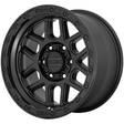 KM544 Satin Black With Gloss Black Lip 9x17 5/127 ET-12 CB71.5 60° - Alumiinivanteet - 253491 - 1
