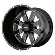MO962 Gloss Black Milled 10x20 6/135 ET-24 CB87,1 60° - Alumiinivanteet - 295001 - 1