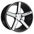 NC124 GLOSS BLACK BRUSHED 8,5x20 5/114,3 ET35 CB72.6 60° - Alumiinivanteet - 247401 - 1