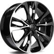 Osaka Black Front Polished 7x17 5/114,3 ET45 CB73.1 60° - Alumiinivanteet - 313561 - 1