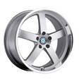RAPP SILVER W/ MIRROR CUT LIP 10,5x22 5/120 ET20 CB72,6 60° - Alumiinivanteet - 307981 - 1