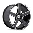 RIVAGE GLOSS BLACK W/ MILLED SPOKE 10x20 5/120 ET25 CB76,1 60° - Alumiinivanteet - 317311 - 1