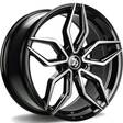 SCF-D Black Front Polished 8x18 5/120 ET30 CB72,6 60° - Alumiinivanteet - 314281 - 1