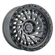 SHREDDER MATTE GUNMETAL W/ BLACK RING 9x17 6/139,7 ET0 CB112,1 60° - Alumiinivanteet - 325291 - 1