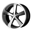 VN701 Gloss Black Machined 9x22 5/127 ET15 CB78.3 60° - Alumiinivanteet - 242251 - 1