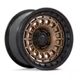 BR014 SAHARA MATTE BRONZE W/ GLOSS BLACK LIP 9x17 6/139,7 ET0 CB106.1 60° - Alumiinivanteet - 339201 - 1