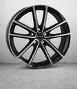 W Gloss Black Polished 7x17 5/108 ET45 60° - Alumiinivanteet - 360801 - 1