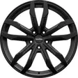 Fin Matt Black 9x20 5/120 ET45 60° - Alumiinivanteet - 361011 - 1