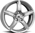 BROCK Chrystal Silver 6,5x16 5/114,3 ET31 CB67,1 - Alumiinivanteet - 286741 - 2