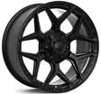 D44 Flatblack 10x20 5/120/139,7 ET-20 CB78.1 60° - Alumiinivanteet - 344671 - 1
