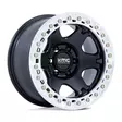 KM238 VI BEADLOCK SATIN BLACK W/ MACHINED RING 10x20 8/165,1 ET-48 CB125.1 60° - Alumiinivanteet - 341571 - 1