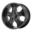 KM755 Matte Black 9,5x24 5/120,65 ET12 CB72,6 60° - Alumiinivanteet - 257101 - 1