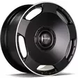 MF.6 Matt Black Machined Lip 10x23 5/130 ET25 CB84.1 60° - Alumiinivanteet - 358121 - 1