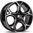 UNIQUE Black Front Polished 8x19 5/112 ET45 CB57.1 60° - Alumiinivanteet - 350551 - 1