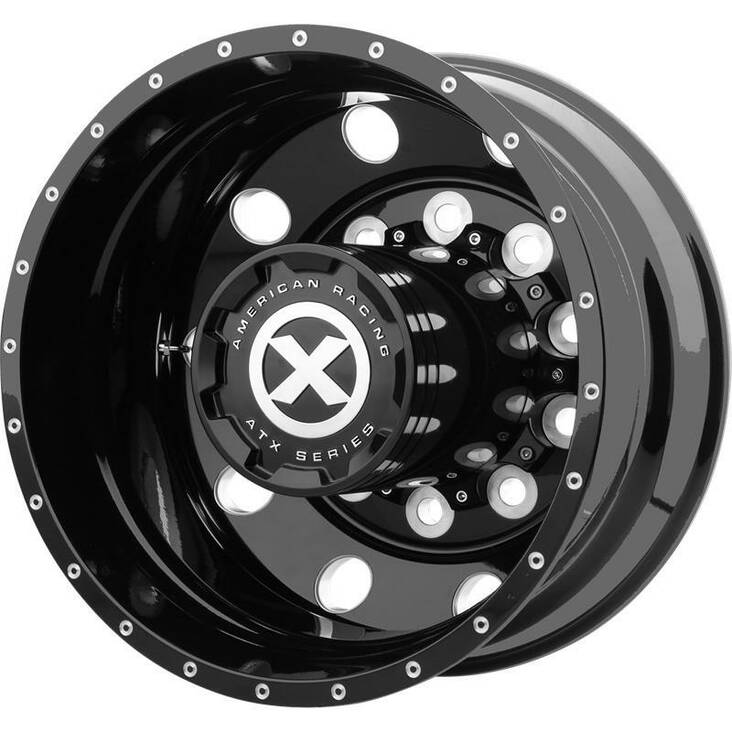 AO400 Gloss Black Milled - Rear 8,25x5 10/285,75 ET-168 CB220,1 60° - Alumiinivanteet - 277371 - 1