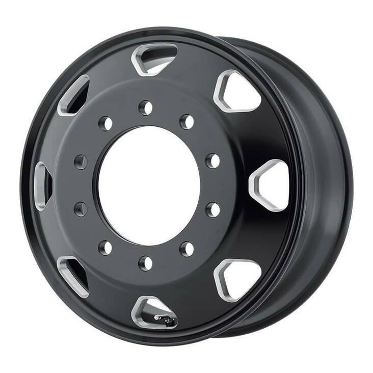 AO401 Satin Black Milled - Inner 8,25x5 10/285,75 ET144 CB220,1 60° - Alumiinivanteet - 277391 - 1