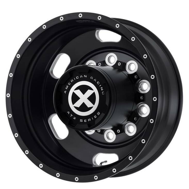 AO402 Satin Black Milled - Rear 8,25x5 10/285,75 ET-168 CB220,1 60° - Alumiinivanteet - 277381 - 1