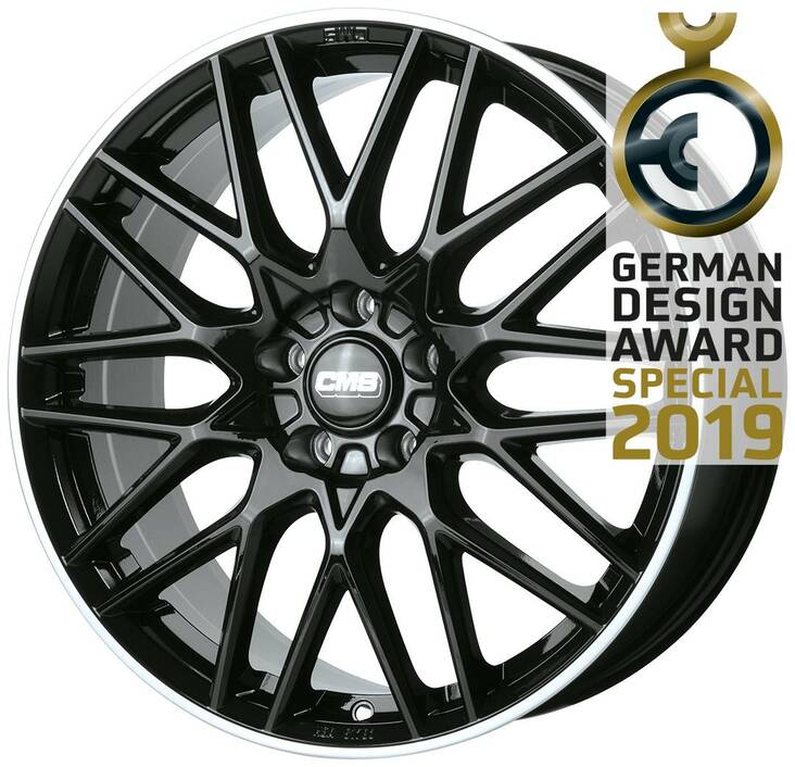 CMS C25 Diamond Rim Black Gloss 9x20 5/112 ET33 CB66,5 R14 - Alumiinivanteet - 303331 - 1