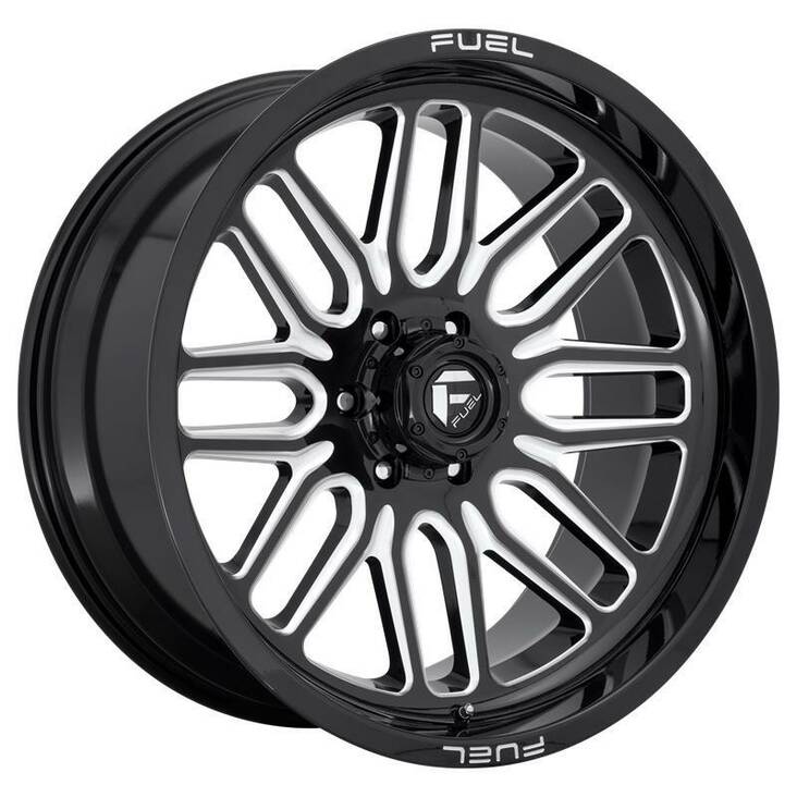 D662 IGNITE GLOSS BLACK MILLED 12x22 8/165,1 ET-43 CB125,1 60° - Alumiinivanteet - 300301 - 1