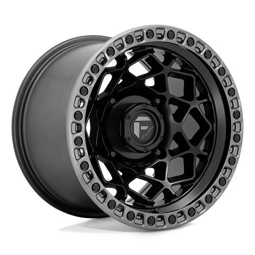 D783 UNIT UTV MATTE BLACK W/ GUNMETAL RING 7x15 4/137 ET10 CB110.1 60° - Alumiinivanteet - 326241 - 1