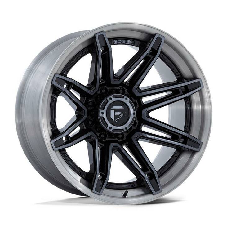 FC401 BRAWL GLOSS BLACK BRUSHED DARK TINT 12x22 8/165,1 ET-44 CB125.1 60° - Alumiinivanteet - 333271 - 1