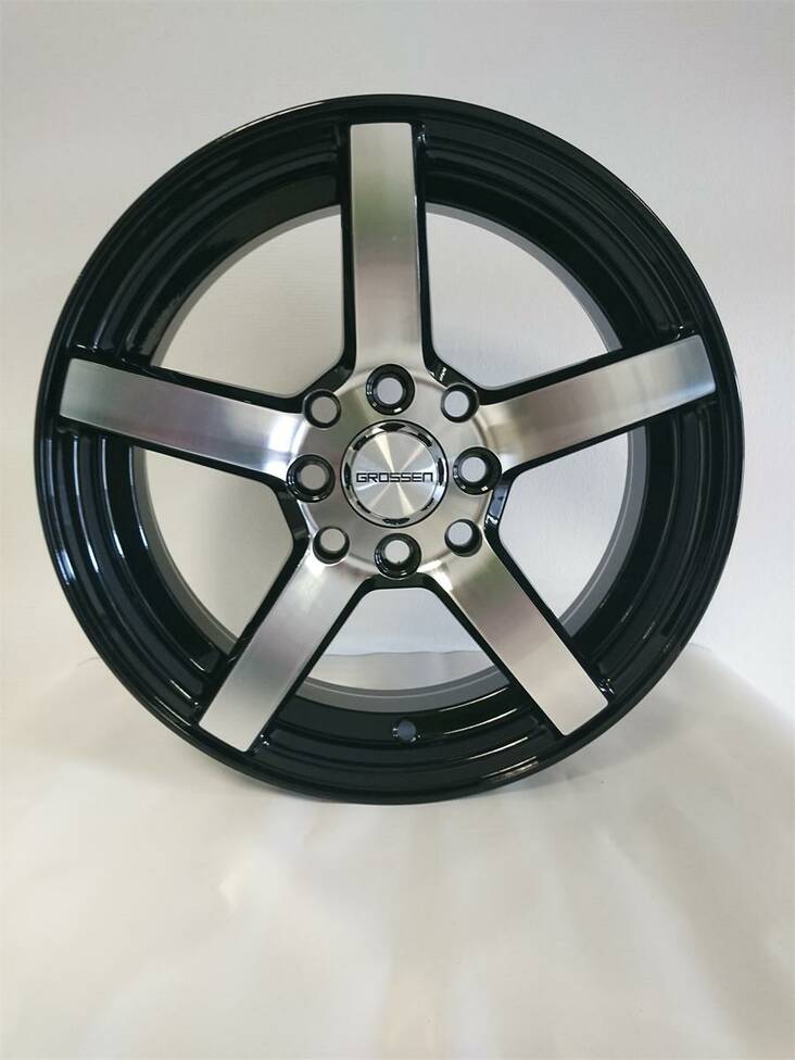 GG 45-EU BlackPolish 4,5x14 4/100 ET18 CB70,0 60° - Alumiinivanteet - 232401 - 1