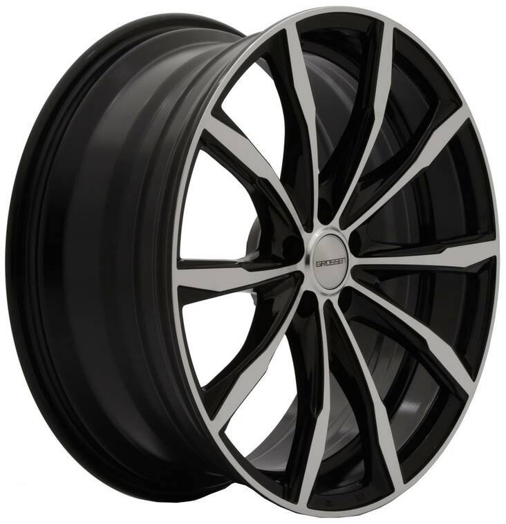 Grossen 9 BlackPolish 8,5x20 5/108 ET45 CB73,1 60° - Alumiinivanteet - 216491 - 1