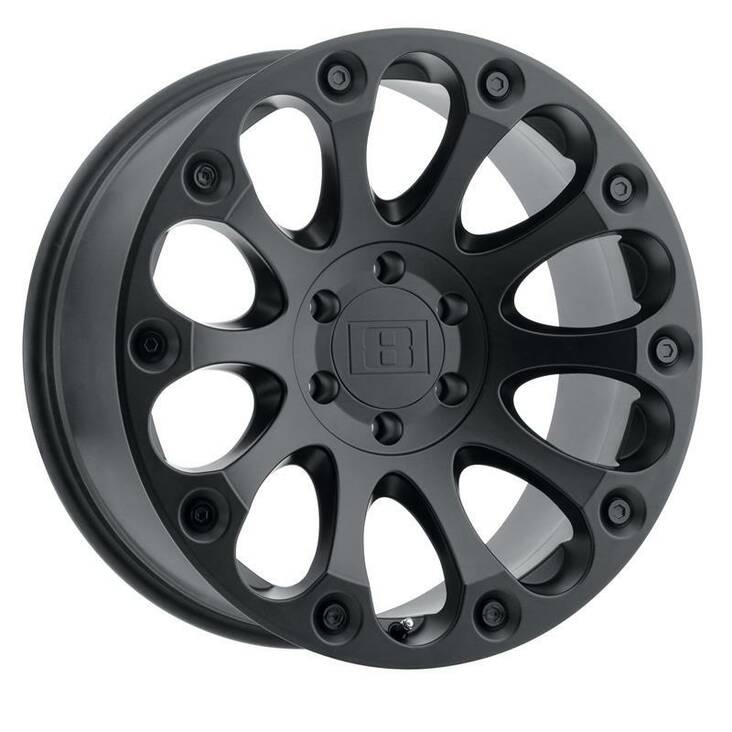 IMPACT MATTE BLACK 8x15 5/127 ET-24 CB71,5 60° - Alumiinivanteet - 325101 - 1