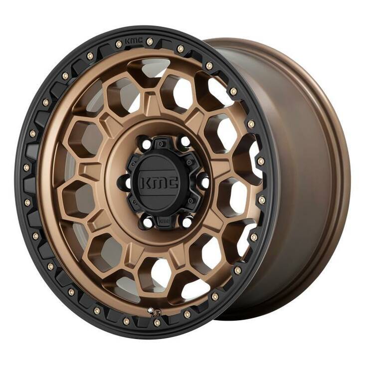 KM545 Matte Bronze With Black Lip 9x17 5/127 ET0 CB71.5 60° - Alumiinivanteet - 272551 - 1