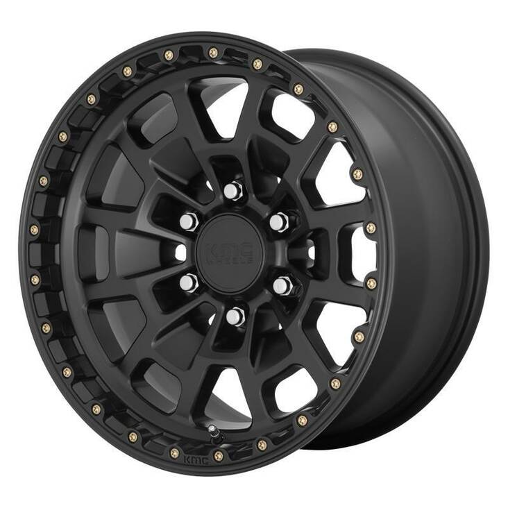 KM718 Satin Black 8,5x17 6/135 ET18 CB87,1 60° - Alumiinivanteet - 267911 - 1