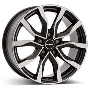 MAK Highlands Black Mirror 7x17 5/108 ET45 CB63,4 60° - Alumiinivanteet - 33851 - 1