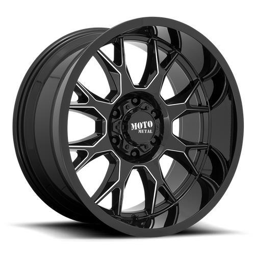 MO806 GLOSS BLACK MACHINED 10x20 6/139,7 ET-18 CB106,1 60° - Alumiinivanteet - 279121 - 1