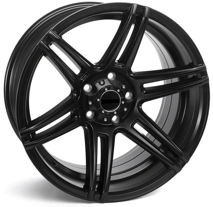 NN607 Flatblack 9,5x18 5/120 ET20 CB78,1 60° - Alumiinivanteet - 321321 - 1