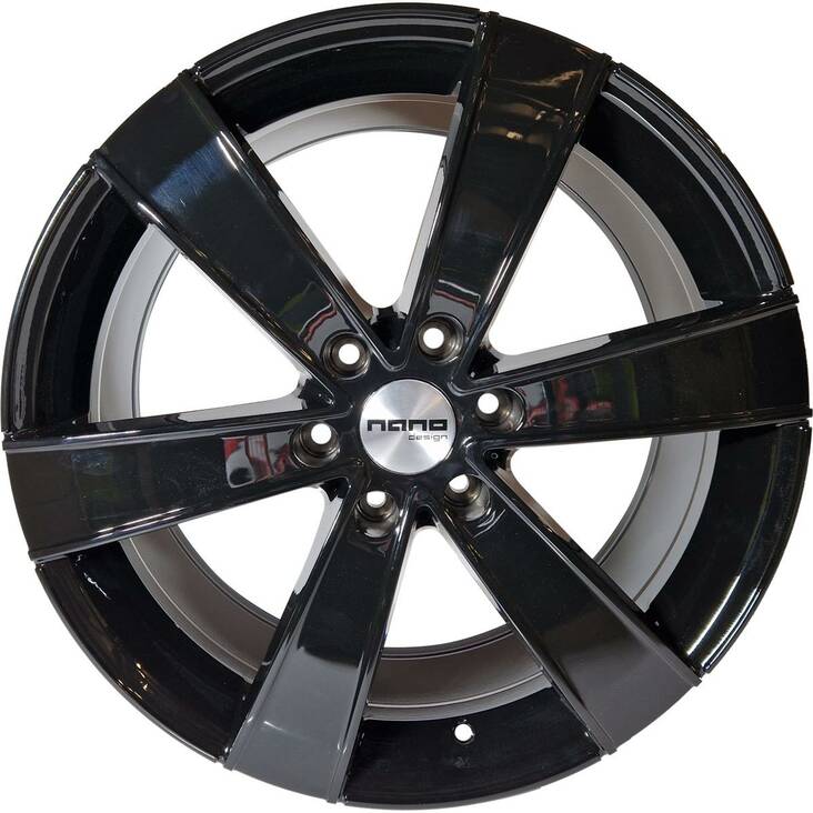 Nano BK474 Glossy Black 8,5x20 6/130 ET50 CB84,1 BLACK FRIDAY 23 60° - Alumiinivanteet - 329401 - 1