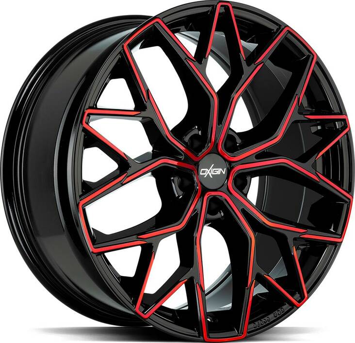 OXIGIN Oxid Red Pol 8,5x19 5/114,3 ET45 CB72.6 60° - Alumiinivanteet - 316361 - 1