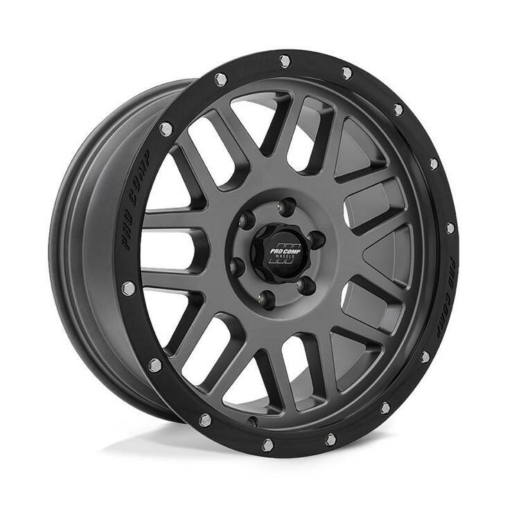 PA40 VERTIGO DARK GRAY W/ BLACK LIP 9x20 6/135 ET-12 CB87,1 60° - Alumiinivanteet - 332571 - 1