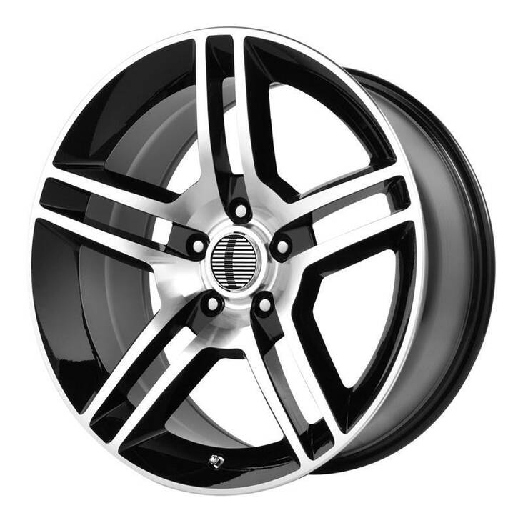 PR101 Gloss Black Machined 10x18 5/114,3 ET24 CB70,6 60° - Alumiinivanteet - 280521 - 1