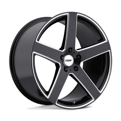 RIVAGE GLOSS BLACK W/ MILLED SPOKE 10x20 5/120 ET25 CB76,1 60° - Alumiinivanteet - 317311 - 1