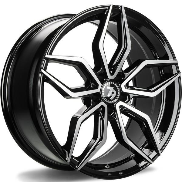 SCF-D Black Front Polished 8x18 5/120 ET30 CB72,6 60° - Alumiinivanteet - 314281 - 1