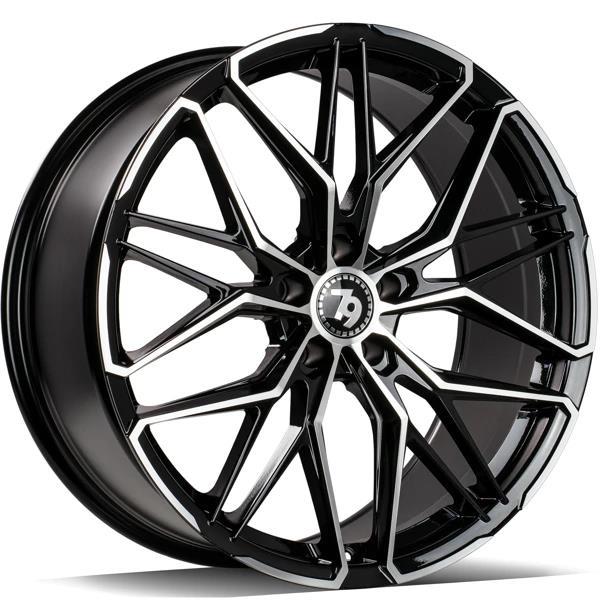 SCF-J Black Front Polished 8x18 5/120 ET30 CB72.6 60° - Alumiinivanteet - 333231 - 1