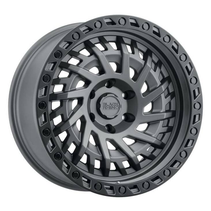 SHREDDER MATTE GUNMETAL W/ BLACK RING 9x17 6/139,7 ET0 CB112,1 60° - Alumiinivanteet - 325291 - 1