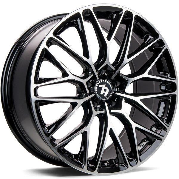 SV-P Black Front Polished 8x18 5/112 ET35 CB66,6 60° - Alumiinivanteet - 323991 - 1