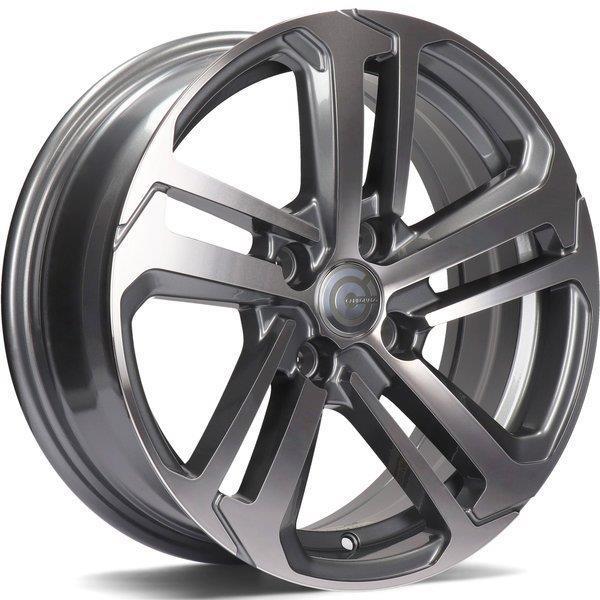 Toulouse Anthracite Front Polished 6,5x16 4/108 ET20 CB65,1 60° - Alumiinivanteet - 313861 - 1