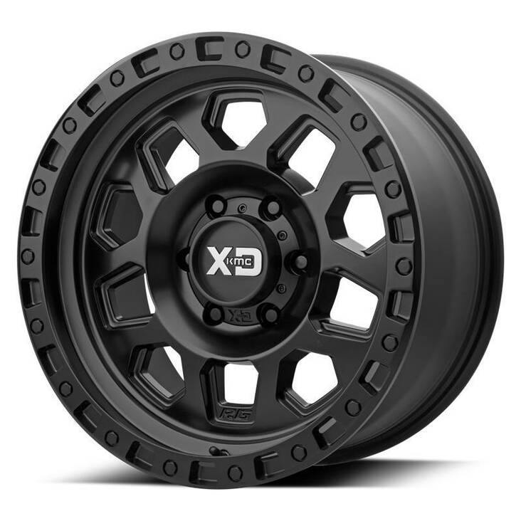 XD132 Satin Black 8x17 6/139,7 ET25 CB106,2 60° - Alumiinivanteet - 239431 - 1