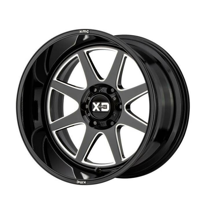 XD844 Gloss Black Milled 10x22 8/170 ET-18 CB125,5 60° - Alumiinivanteet - 238891 - 1